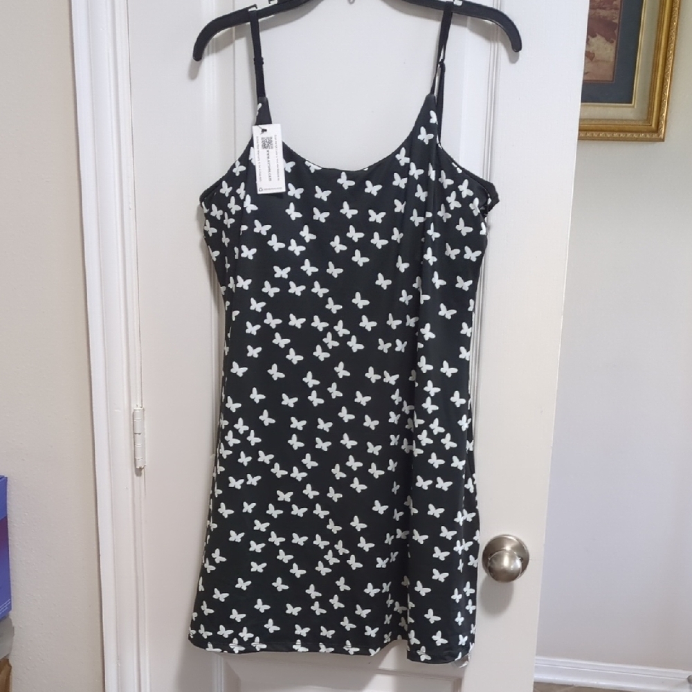 Black & White Butterfly One-Piece Swimsuit